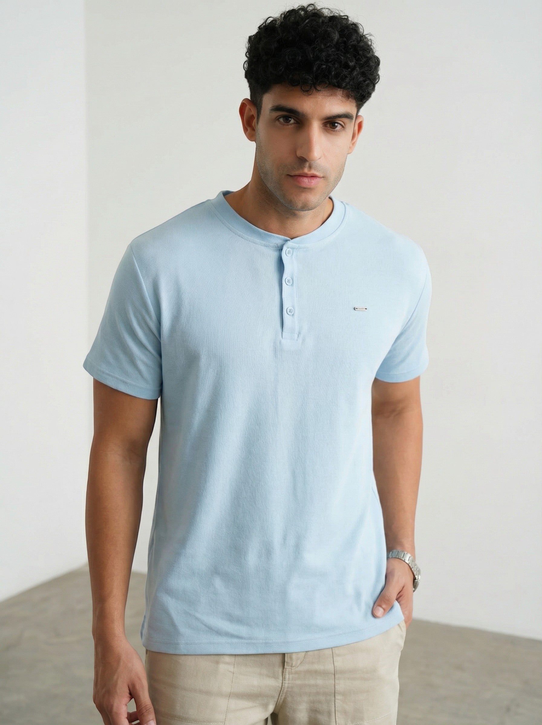 Mens Henley Tee